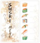 传统日式寿司菜单