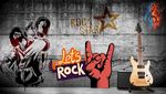 涂鸦摇滚吉他音乐人物rock