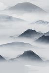 抽象山水艺术新中式装饰画