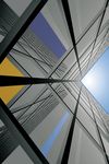 城市建筑抽象色彩装饰画