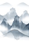 抽象线条意境艺术风景画装饰画