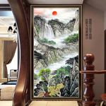 竖幅风景画
