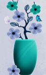 蝴蝶花瓶花卉装饰画