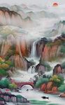 旭日东升装饰画