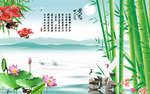竹子背景墙