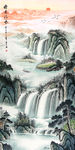 聚宝盆 风水画
