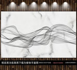 瓷砖背景墙新中式山水