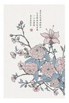 中国风手绘花卉装饰画