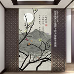中式装饰画花鸟画