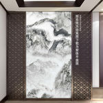 高清石纹山水