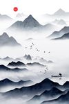 中国风山水装饰画