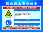 职业病危害告知卡  粉尘