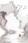 抽象山水装饰画