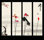 荷花装饰画