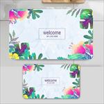 北欧简约花卉地毯地垫