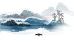 新中式水墨背景墙