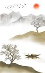 新中式唯美山水装饰画