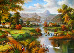 乡村油画