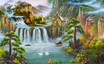 山水风景油画