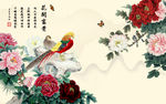 花开富贵背景墙