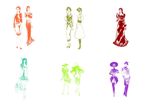 潮流女装 手绘画