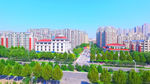 现代城市 住宅小区航拍