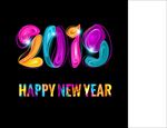 彩色2019 渲染 烟雾 年历