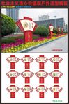 社会主义核心价值观广场雕塑展板