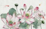 立体莲花背景墙
