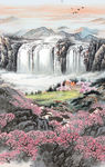 国画山水玄关