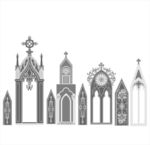 欧式教堂拱门镂空雕刻