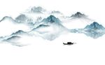新中式水墨山水背景墙