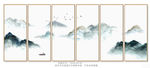 山水联画  山水屏风 山水挂画