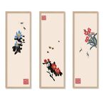 中国风水墨淡彩植物装饰画
