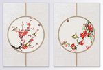 水墨花鸟立体浮雕装饰画
