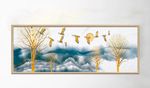 中式水墨树林山水装饰画