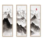 中式中国风水墨古朴山水画装饰画