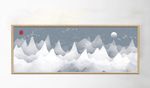 清新手绘意境山水装饰画
