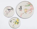 水墨彩绘花鸟吉祥寓意装饰画
