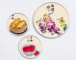 水墨手绘蔬菜水果装饰画