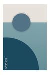 流行灰蓝色几何创意组合装饰画