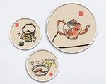 中国风淡彩水墨民俗静物装饰画