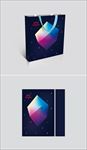 高档商务通用文化手提袋展开图