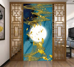 一群鱼金箔画