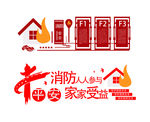 消防文化墙 消防形象墙 消防背