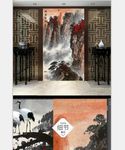 鸿运当头国画山水风景新中式 画