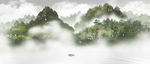 水墨 风景 水彩 插画 水彩画