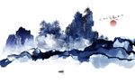 意境创意水墨山水背景墙