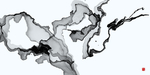 水墨抽象山水画