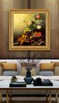 高清静物花卉油画